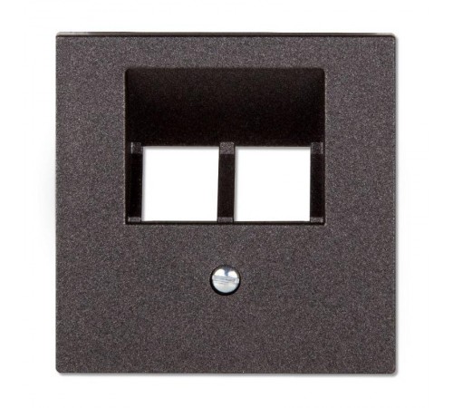Накладка на двойные UAE-розетки; термопласт; антрацит  EP569-2BFPLUAAN  Jung