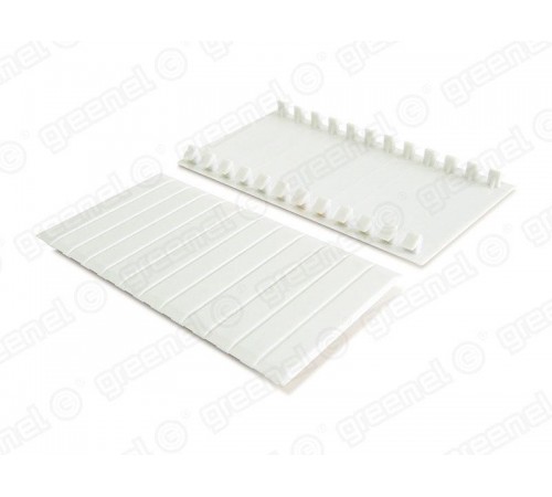 Заглушка для щитов под автоматы,  6-ти местная, цвет-БЕЛЫЙ  GE60001-01  Greenel