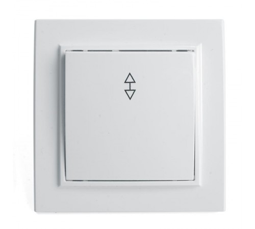 Переключатель 1-клавишный STEKKER PSW10-9005-01, 250В, 10А, серия Эрна, белый  39617  STEKKER