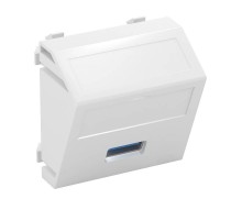 Мультимедийная рамка USB 3.0 A Modul45 (белый) (MTS-U3A S RW1)  6104886  OBO Bettermann