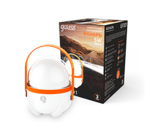 Фонарь кемпинговый GFL001 5W 380lm Li-ion 3600mAh диммируемый оранжевый LED 1/20/40  GF001  Gauss