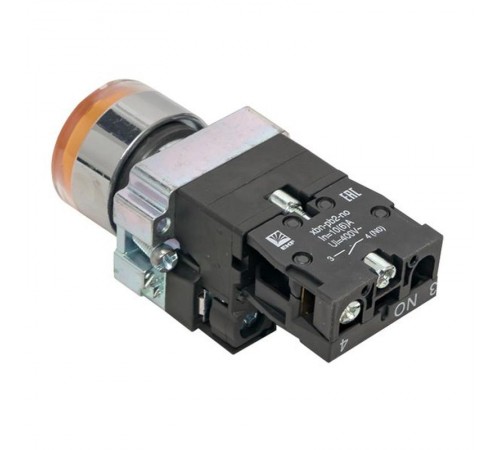 Кнопка BA51 с подстветкой 230В желтая NO PROxima  xb2-bw51-230  EKF