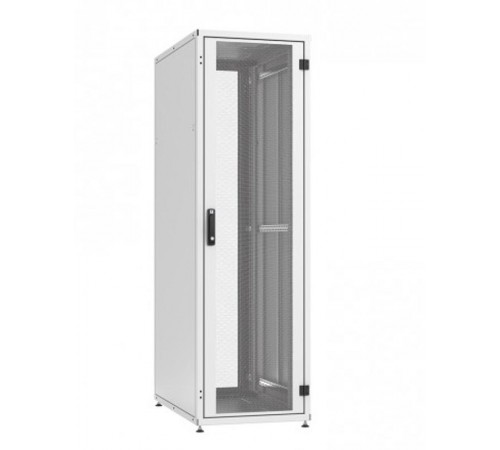 Шкаф напольный WZ-IT-426010-55AA-2-011-FP 19",42U,1963х600х1000мм,пер.и зад.дв.стал.двуств.с перф.типа C 80%,сер.(RAL7035)разобр. 411161  Zpas