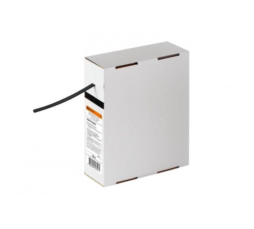 Термоусаживаемая трубка ТУТнг 4/2 черная в коробке (10 м/упак)   SQ0518-0406  TDM