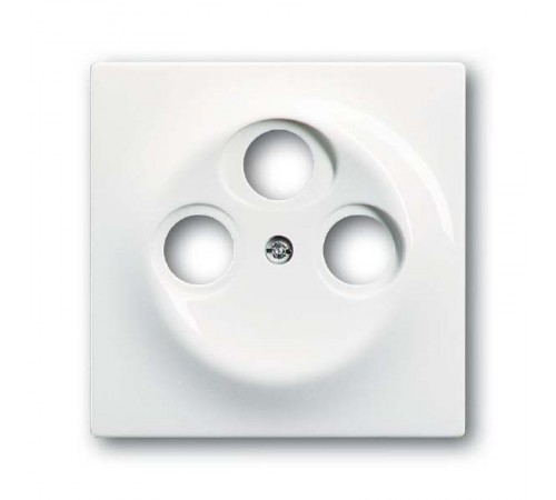 Накладка (центральная плата) для TV-R-SAT розетки, серия impuls, цвет альпийский белый  1753-0-4773   2CKA001753A4773  ABB