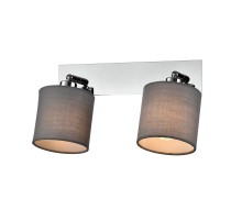 Светильник настенно-потолочный спот Perlita 7058-702 2 x E14 40Вт поворотный с выключателем  Б0055009  Rivoli