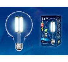 Лампа светодиодная LED-G95-15W/4000K/E27/CL PLS02WH LED. "шар", прозр. 4000К Серия Sky  UL-00004865  Uniel
