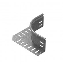 Ответвитель горизонтальный универсальный высотой 100 мм, толщ. 1,0 мм, Сендзимир цинк, 030001  ОГУ-100-1,0-R100-СЦ   Ostec