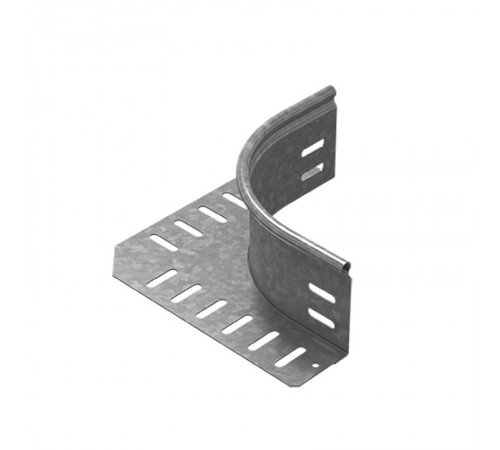 Ответвитель горизонтальный универсальный высотой 150 мм, толщ. 1,0 мм, Сендзимир цинк, 030000  ОГУ-150-1,0-R100-СЦ   Ostec