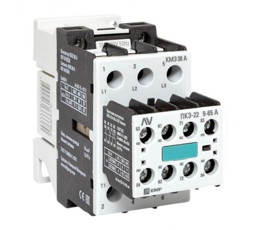 Комплект КМЭ 38А 400В АС с дополнительными контактами 2НО+2НЗ EKF AVERES  ctr-s-40-00-400-av-22  EKF