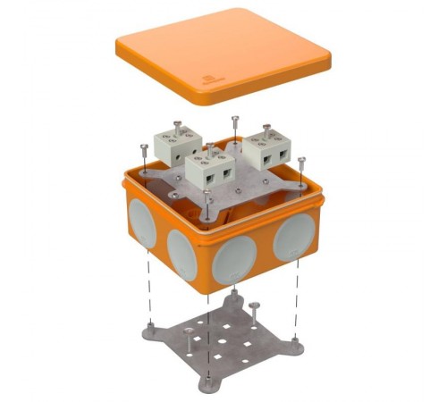 Коробка огнестойкая для о/п двухкомпонентная 60-0300-FR10.0-6 Е15-Е120 100х100х50  60-0300-FR10.0-6  Промрукав