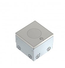 Лючок UDHOME2 пустой 140x140x110-135 мм (с тубусом IP45, нерж. сталь)  7427097  OBO Bettermann