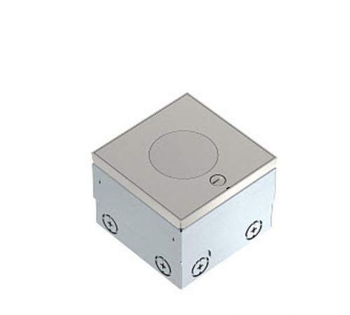 Лючок UDHOME2 пустой 140x140x110-135 мм (с тубусом IP45, нерж. сталь)  7427097  OBO Bettermann