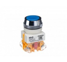 Выкл. кноп. ABLF 30 мм Цвет:СИНИЙ 220В ВK-30   25046DEK  DEKraft
