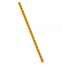 Маркер Duplix - чёрная маркировка на желтом фоне - заглавная буква F  038415  Legrand