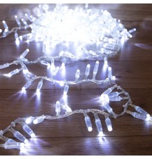 Гирлянда Кластер 10 м, 400 LED, прозрачный ПВХ, IP65, соединяемая, цвет свечения белый  303-645  NEON-NIGHT