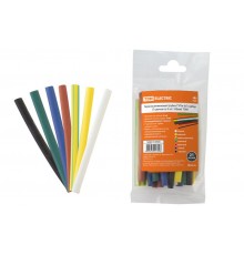 Термоусаживаемая трубка ТУТнг 6/3 набор (7 цветов по 3 шт. 100мм) SQ0518-0503  TDM