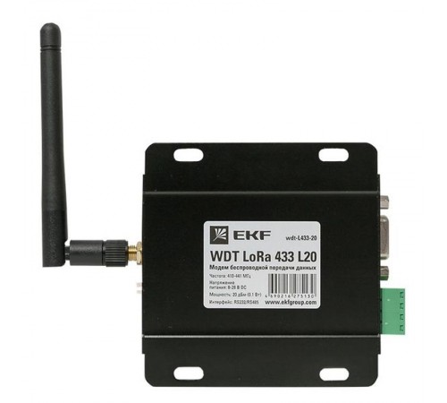 Модем беспроводной передачи данных WDT LoRa 433 L20 PROxima  wdt-L433-20  EKF