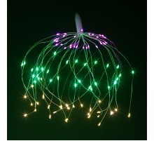 Светодиодная новогодняя гирлянда  ENIS-90M подвесной светильник Салют мультиколор 90 led 2*AA  Б0060542  ЭРА