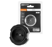 Розетка 2П 16А 250В с защ. шт. агат, "Байкал"   SQ1819-0208  TDM