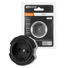 Розетка 2П 16А 250В с защ. шт. агат, "Байкал"   SQ1819-0208  TDM