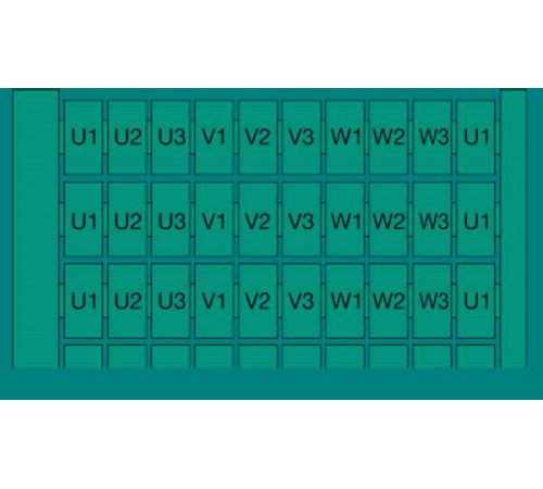 Маркировка RC65 10x(U1-U3-V1-V3-W1-W3)  1SNA232132R1400  TE
