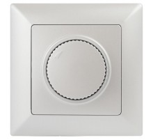 Светорегулятор Intro Solo 4-401-06 поворотный, 600Вт 230В, IP20, СУ, перламутр  Б0053710  Intro