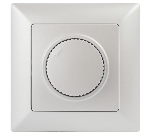 Светорегулятор Intro Solo 4-401-06 поворотный, 600Вт 230В, IP20, СУ, перламутр  Б0053710  Intro