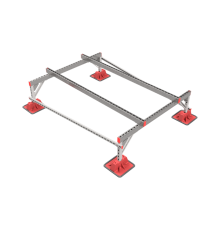 Опорная конструкция для установки оборудования TECHNORAPTOR LIGHTFOOT 1500х2000 тип 1  KM-TR-LTF-SSEI-1500-2000-1  КМ - профиль
