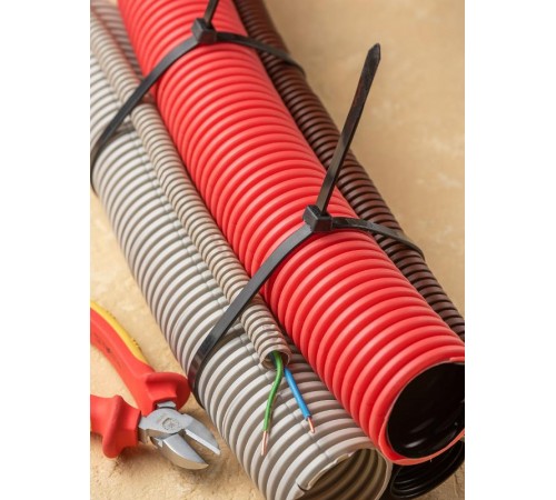 Хомут нейлоновый ЧЕРНЫЙ 8,2х450 (уп./100шт) EKF PROxima  plc-cb-8.2x450  EKF