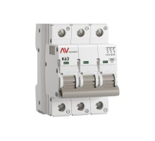 Выключатель автоматический AV-10 DC 3P 63A (K) 10kA AVERES  mcb10-DC-3-63K-av  EKF