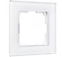 W0011101/ Электроустановочные изделия - Рамка на 1 пост (белый,стекло) a051192 Werkel