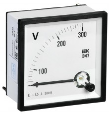 Вольтметр Э47 300В кл. точн. 1,5 72х72мм  IPV10-6-0300-E  IEK