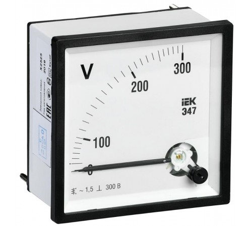 Вольтметр Э47 300В кл. точн. 1,5 96х96мм  IPV20-6-0300-E  IEK