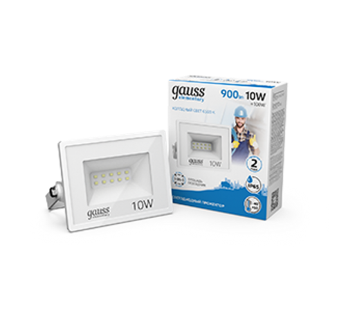 Прожектор светодиодный Gauss LED 10W 700lm IP65 6500К белый  613120310  Gauss