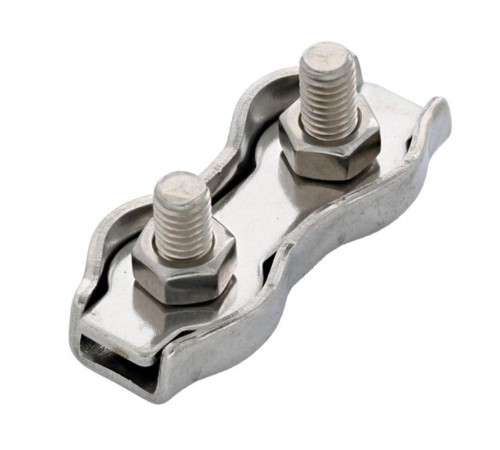 Зажим троса двойной D6мм Duplex (50шт/уп)  PR08.3891  Промрукав