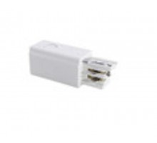 Соединитель шинопровода CTL-CON-1 жесткий односторонний с проводом левый белый  61738DEK  DEKraft