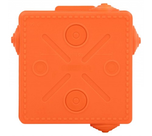 Распаячная коробка ЭРА KOR-100-100-50-8g-OR-FR огнестойкая 100х100х50мм  Б0068901 ЭРА