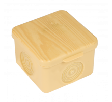 Коробка распределительная КМР-030-037 пылевлагозащищенная без мембранных вводов (65х65х50) светлое дерево EKF PROxima  plc-kmr-030-037-s  EKF