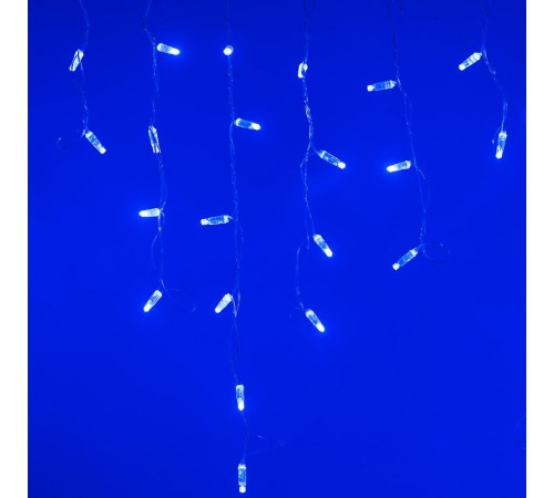 Светодиодная гирлянда ARD-EDGE-CLASSIC-2400x600-CLEAR-88LED-FLASH BLUE (230V, 6W)  026007  Arlight