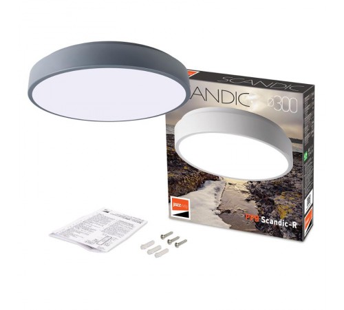 Светильник светодиодный бытовой PPB Sсandic-R 24w 4000K GR IP20 D330*50  .5036864  JAZZWAY