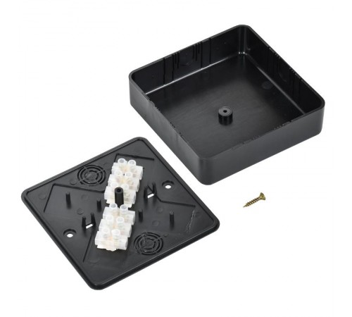 Коробка расп. КМ о/п 100х100х29мм (6 клемм 6мм2) черная   UKO10-100-100-029-K02  IEK