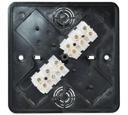 Коробка расп. КМ о/п 100х100х29мм (6 клемм 6мм2) черная   UKO10-100-100-029-K02  IEK