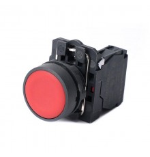 Кнопка SB5 в сборе модульная 22мм красная с возвратом пластик 1НЗ  SB5AA42  SE