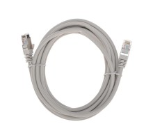 Патч-корд S/FTP CAT 6A (10G), RJ45-RJ45, 28AWG, LSZH, серый, 3м REXANT  02-0390-3  REXANT