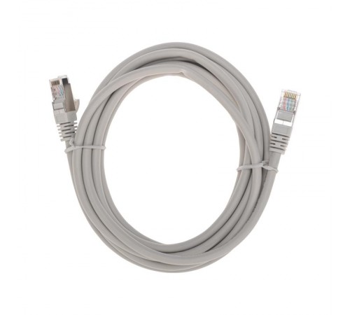Патч-корд S/FTP CAT 6A (10G), RJ45-RJ45, 28AWG, LSZH, серый, 3м REXANT  02-0390-3  REXANT