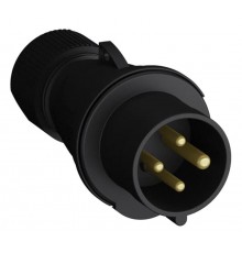 Вилка кабельная Easy&Safe 332EP9B,32А,3P+E,IP44,9ч,черн2CMA103589R1000 ABB