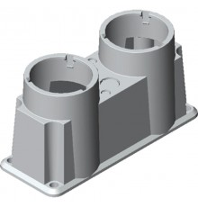 Фланец OEZXC12L нижний (фланец II/C) для рубильников в пласт. боксе, под кабель 2xd20,5 + 2xd10  1SCA022560R5730  ABB