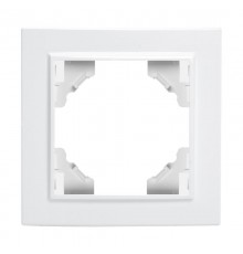 Рамка одноместная, серия Эрна, PFR00-9001-01, белый  39623  STEKKER