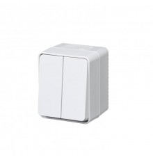 AtlasDesign Profi54 Белый О/У Выключатель 2-клавишный 10 АХ  ATN540151  SE